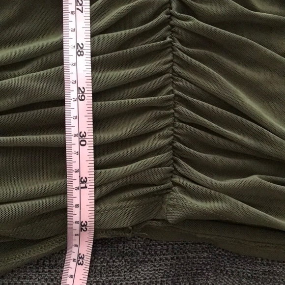 Green Ruffle Dress - Picture 4 of 5